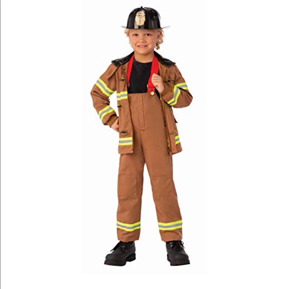 Children Toddler Junior Fireman Costume